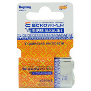 Батарейка лужна Корунд.6LR61.SC1 (shrink card 1), АСКО-УКРЕМ міні-фото