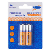 Батарейка лужна AА.LR6.BL2 (blister 2), АСКО-УКРЕМ міні-фото