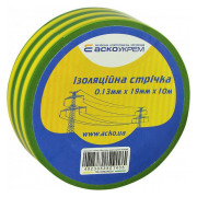Ізострічка 0,13&times;19 мм/10 м жовто-зелена, АСКО-УКРЕМ міні-фото