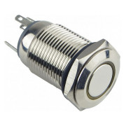 Кнопка TYJ 16-261 металева пласка з підсвічуванням 1NO+1NC жовта 220V, АСКО-УКРЕМ міні-фото