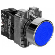 Кнопка NP2-BA61 без підсвітки синя 1NO IP40, CHINT міні-фото