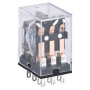 Реле проміжне JZX-22F(D)/3Z PLU AC220V з LED індикацією 5A 3 групи контактів, CHINT міні-фото