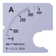Шкала до амперметра щитового e.meter72.a300.scale АС 300А 72&times;72мм, E.NEXT міні-фото