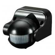Датчик руху інфрачервоний e.sensor.pir.09.black (чорний) 180&deg; IP44, E.NEXT міні-фото