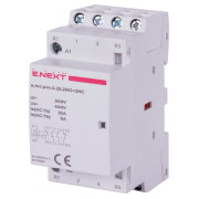 Модульний контактоp e.mc.pro.4.25.2NO+2NC 4p 25А 2NO+2NC 220В, E.NEXT міні-фото