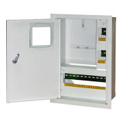 Корпус e.mbox.stand.w.f1.16.z.e металевий під 1ф електронний лічильник 16 модулів вбудовуваний з замком, E.NEXT міні-фото