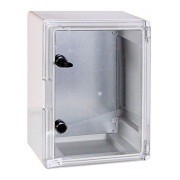 Корпус удароміцний з АБС-пластику e.plbox.400.500.175.tr 400&times;500&times;175мм IP65 з прозорими дверцятами, E.NEXT міні-фото