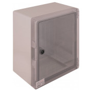 Корпус удароміцний з АБС-пластику e.plbox.300.350.165.tr 300&times;350&times;165мм IP65 з прозорими дверцятами, E.NEXT міні-фото