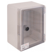 Корпус удароміцний з АБС-пластику e.plbox.180.240.130.tr 180&times;240&times;130мм IP65 з прозорими дверцятами, E.NEXT міні-фото
