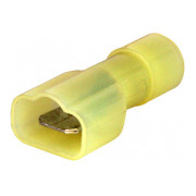 Наконечник-з'єднувач ізольований e.terminal.stand.mdfn5.5.250.yellow (fn.m.4.6) 4-6 мм&sup2; "тато", E.NEXT міні-фото