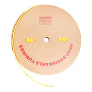 Трубка термоусаджувальна e.termo.stand.roll.3.1,5.yellow 3/1,5 200м жовта, E.NEXT міні-фото