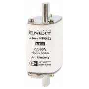 Запобіжник плавкий e.fuse.NT00.63 габарит 00 63А, E.NEXT міні-фото
