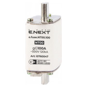 Запобіжник плавкий e.fuse.NT00.100 габарит 00 100А, E.NEXT міні-фото