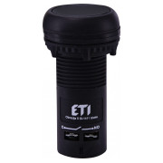 Кнопка моноблочна заглиблена ECF-10-C (1NO, чорна), ETI міні-фото