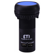 Кнопка моноблочна заглиблена ECF-11-B (1NO+1NC, синя), ETI міні-фото