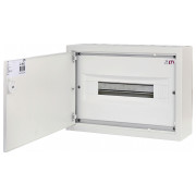 Щит металевий WRP18-1 (1&times;18 модулів, пластикова фальш-панель, IP30, зовнішнє виконання), ETI міні-фото