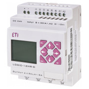 Програмоване реле LOGIC-12HR-D, 24V DC (8I/4O-Rele), ETI міні-фото