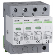 Обмежувач перенапруги Ex9UE1+2 клас 1+2 (B+C) Iimp=12,5 kA Uc=275 VAC 3+N полюси, NOARK міні-фото
