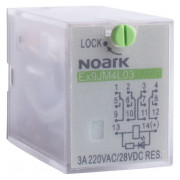 Реле електромеханічне Ex9JM4L03 230VAC 4 контакти 3A 220V/AC, NOARK міні-фото