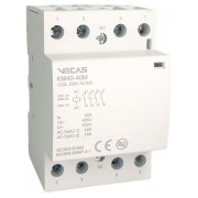 Модульний контактор КМ40-40М 40А 230В AC/DC 4НВ, VECAS міні-фото